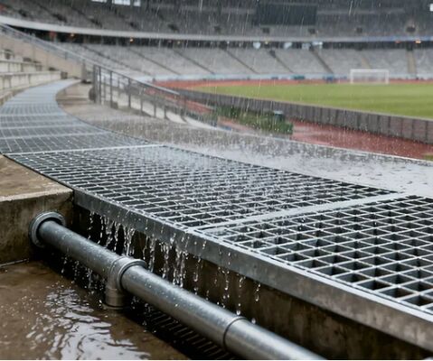 Тяжелая стальная оцинкованная решетка с 15/20/30 мм подшипниковой стойкой для платформ проезжей части