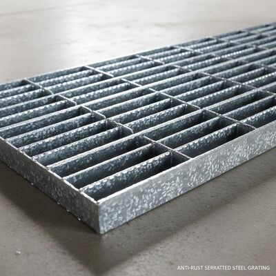 Anti-rust Serrated Steel Grating with Hot Dip Galvanizing for Durable Platforms